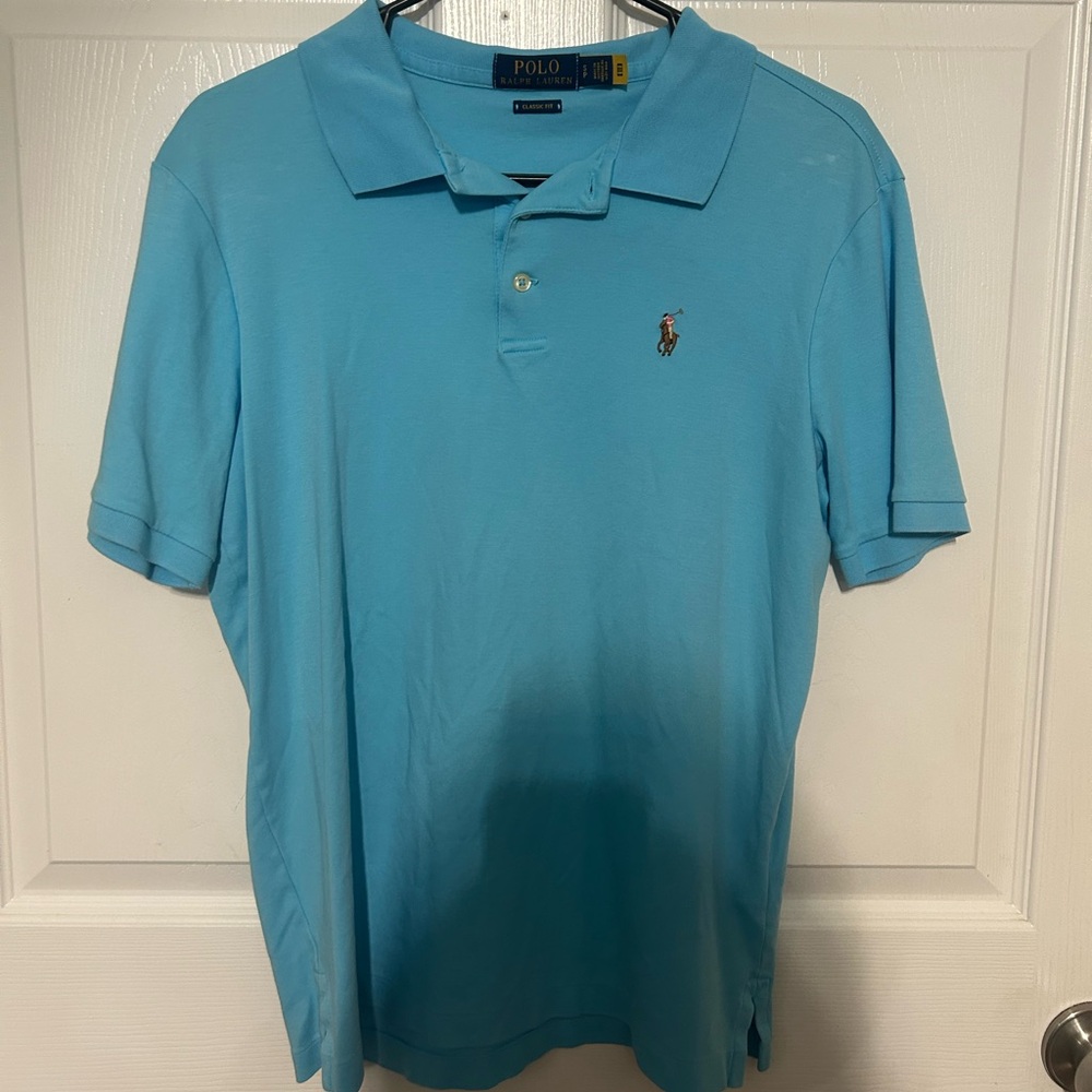 Polo by Ralph Lauren Men's Blue Polo Shirt Classic Fit
